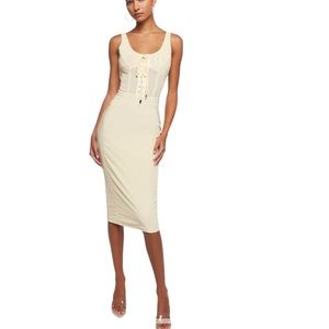 Mesh Corset MIDI Dress